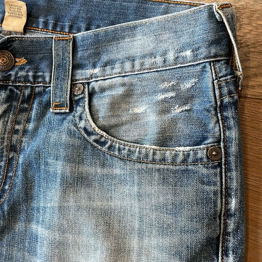 True Religion Men’s Ricky Relaxed Straight Jeans 32x33 - Picture 16 of 16